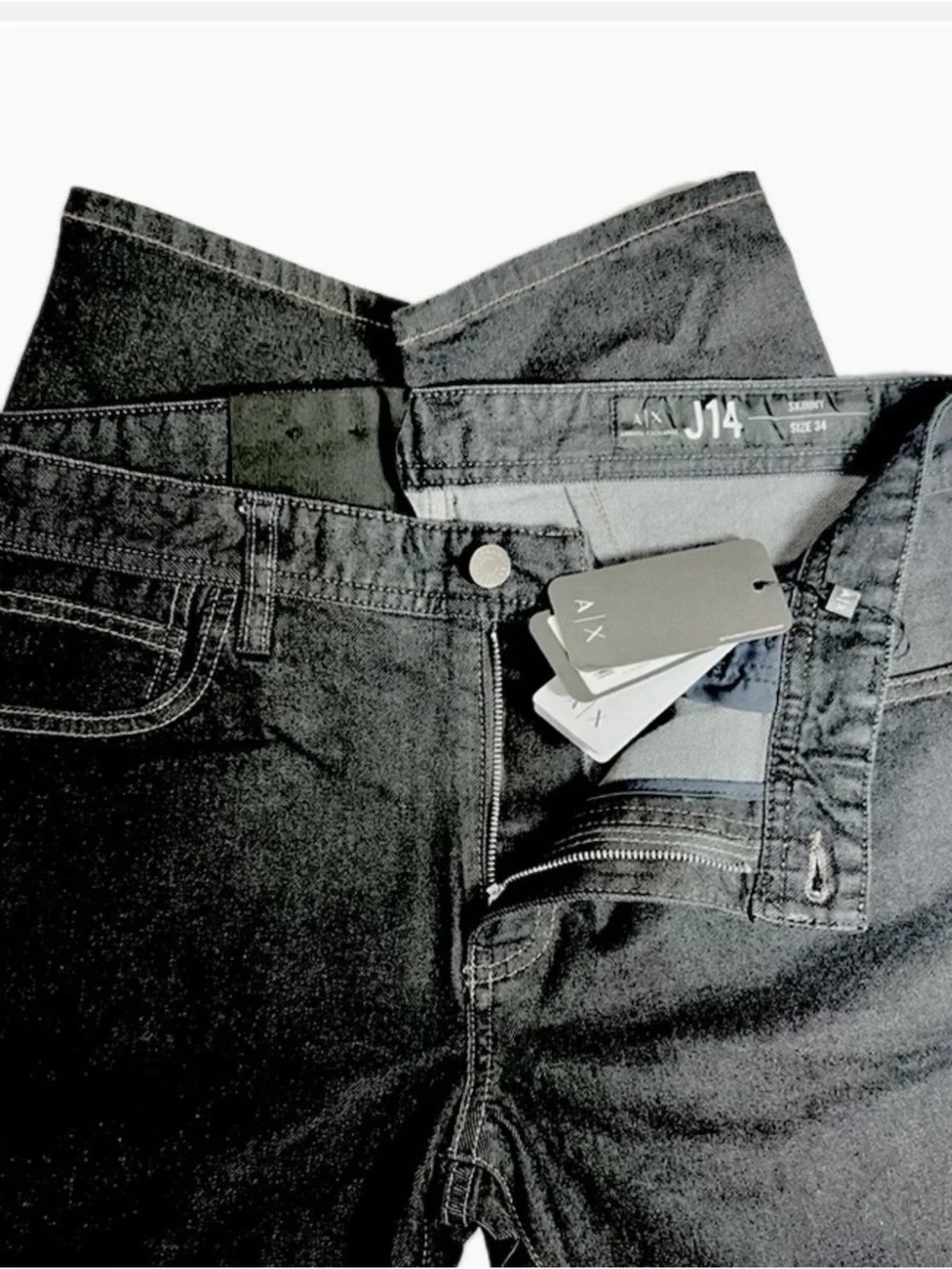 A/X Armani Exchange Men's Dark Gray Skinny Jeans